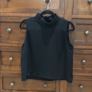Zara Black Sleeveless Boxy Tank Top